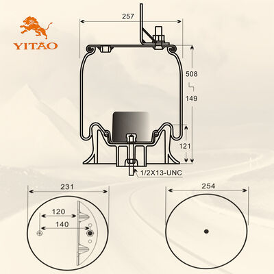 1V 8829 Fonte de ar de camião, adequado para Firestone W01-358-8829/Contitech 910-16P449