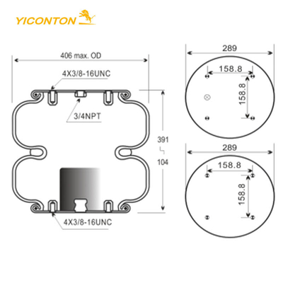 Mola de ar FD530-35545 industrial